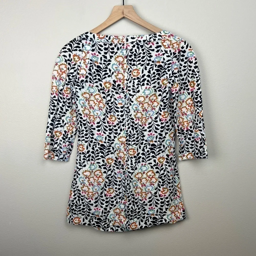 Tory Burch Alexiane Printed Tunic 100% Linen
